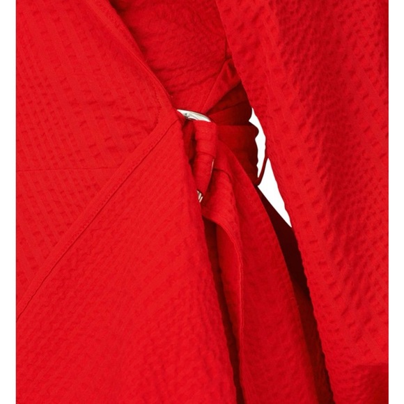 EUC Adeam Textured Wrap Dress Retail $1,250 - Picture 3 of 6